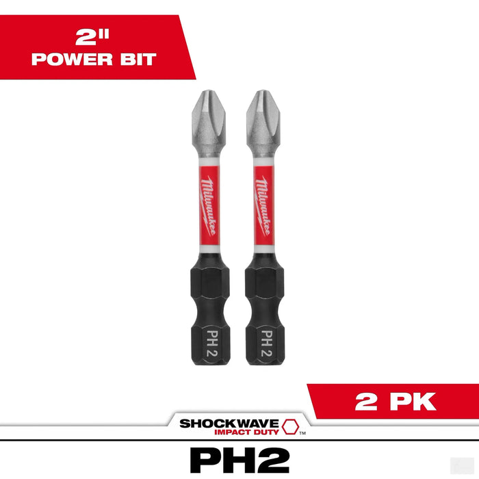 SHOCKWAVE™ Impact Duty 2" PH2 Bit (2 Pk)