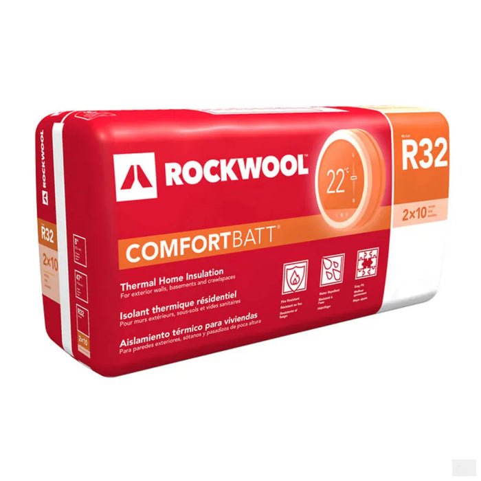 ROCKWOOL COMFORTBATT R32 8 in. x 23" x 47 in. Wood Stud Insulation