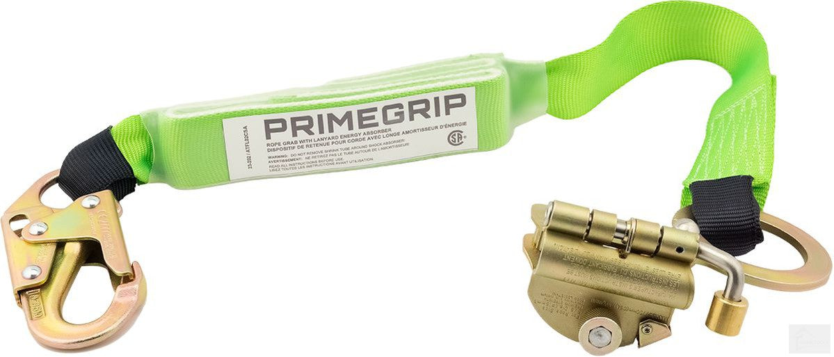 PRIMEGRIP Rope Grab With 2' Lanyard Energy Absorber [23-202]
