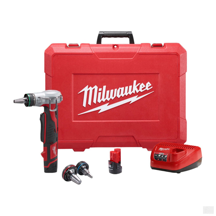 Milwaukee Tool M12 Lithium-Ion Cordless ProPEX Expansion Tool Kit With {2} 1.5Ah Batteries and Hard Case Kit (2432-22)