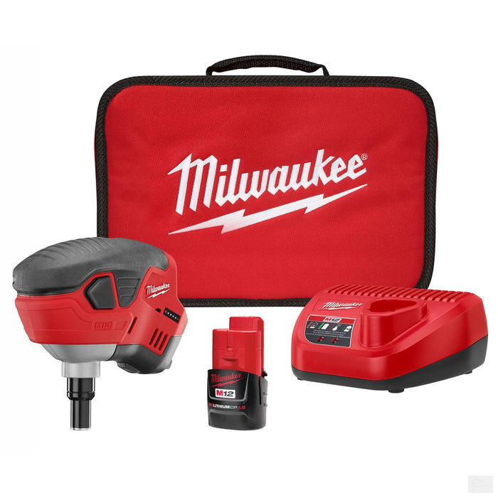 Milwaukee M12™ Cordless Lithium-Ion Palm Nailer Kit (2458-21)