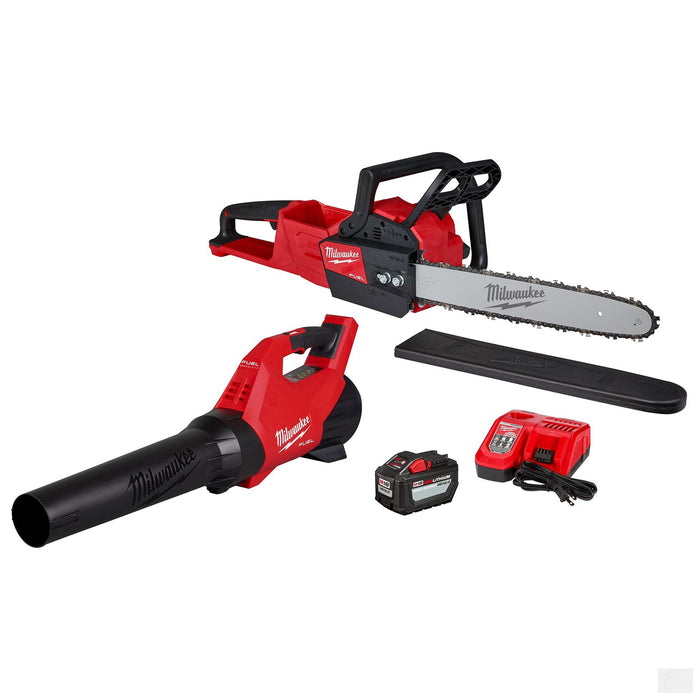 Milwaukee M18 FUEL Chainsaw and M18 Blower Combo Set (2727-21HDB)