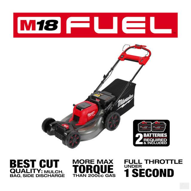 Milwaukee M18 FUEL™ 21" Self-Propelled Dual Battery Mower Kit (2823-22HD)