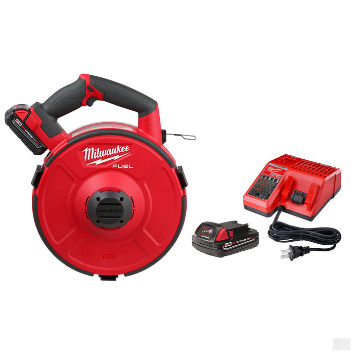 Milwaukee M18 FUEL™ ANGLER™ 240'ft Steel Pulling Fish Tape Kit (2873B-22)