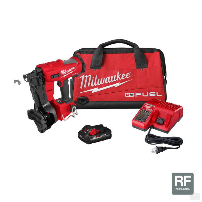Milwaukee M18 FUEL™ Coil Roofing Nailer Kit {2909-21}