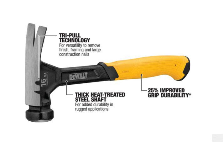 DEWALT STEEL HAMMER 16oz. DWHT51379