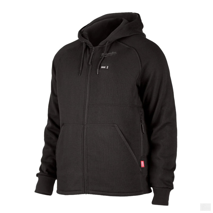Milwaukee Tool Men's M12 Cordless Black Heated Jacket Hoodie (Jacket Only) {306B-20}