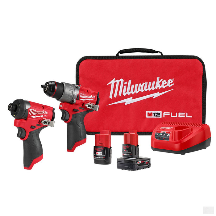 Milwaukee M12 FUEL 2-Tool Combo Kit Subcompact Hammer Drill and Impact Driver (3497-22)