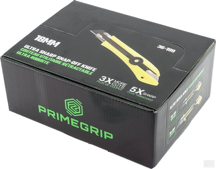 PRIMEGRIP 18 Mm Ultra Sharp Snap-off Knife - Bulk [36-199]
