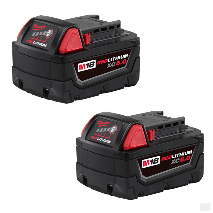 Milwaukee M18™ REDLITHIUM™ XC5.0 Extended Capacity Battery Two Pack (48-11-1852)