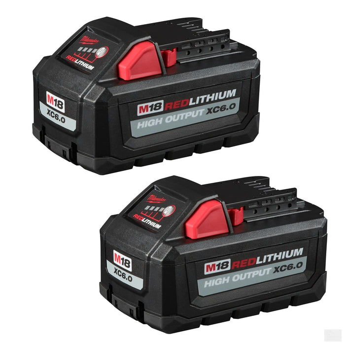 Milwaukee M18™ REDLITHIUM™ HIGH OUTPUT™ XC6.0 Battery Pack (2 Pk) (48-11-1862)