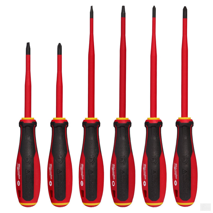 Milwaukee 6pc 1000V Insulated Slim Tip Screwdriver Set (48-22-2206)