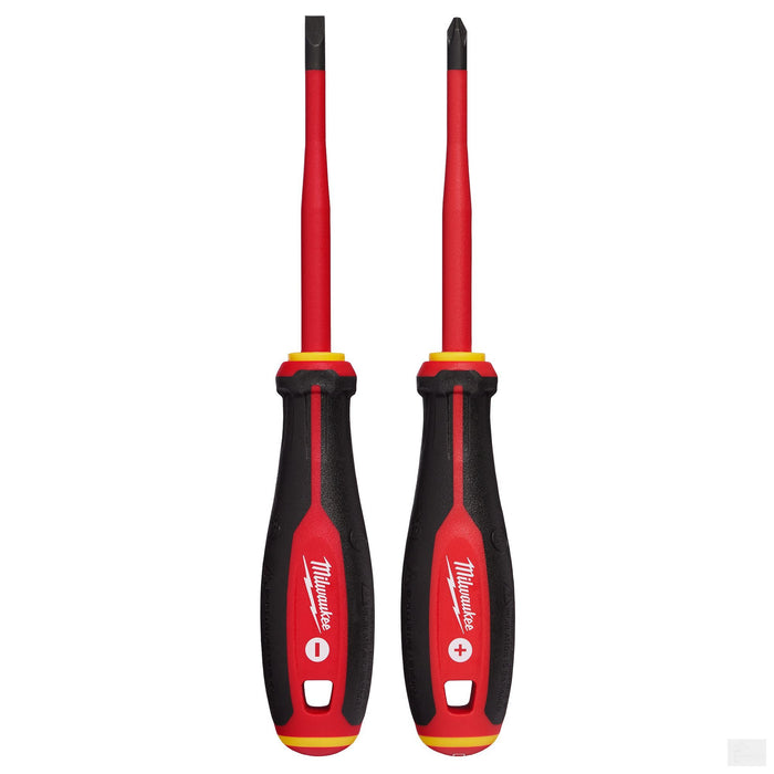 Milwaukee 2pc 1000V Insulated Slim Tip Screwdriver Set (48-22-2207)