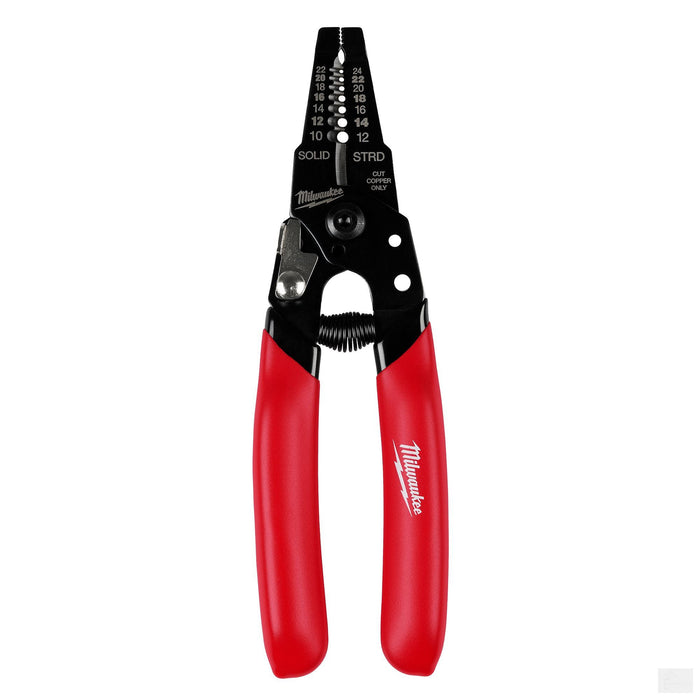 Milwaukee 10-24 AWG Compact Dipped Grip Wire Stripper & Cutter (48-22-3043)