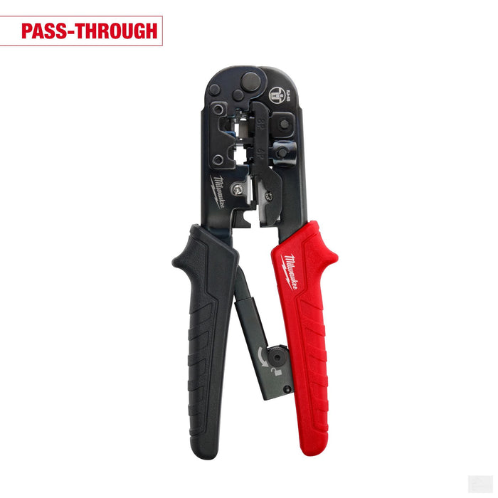 Milwaukee Ratcheting Pass-Through Crimper & Stripper (48-22-3074)