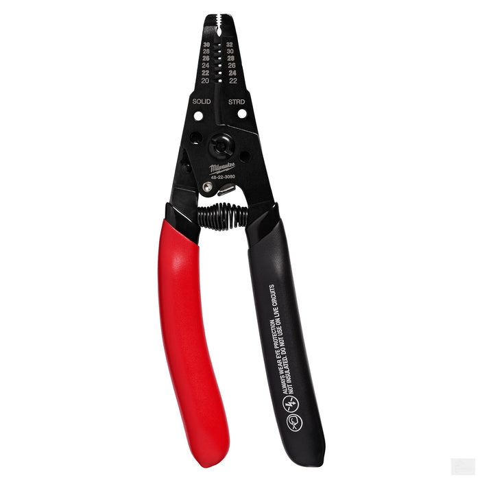 Milwaukee 20-32 AWG Low Voltage Dipped Grip Wire Stripper & Cutter (48-22-3080)
