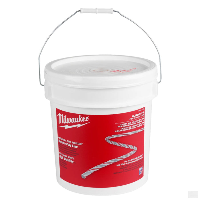 Milwaukee Tool Poly Pull Line with Red Tracer 6500 ft. (48-22-4139)
