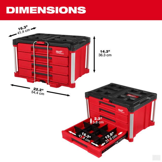 Milwaukee PACKOUT 4 Drawer Tool Box 48-22-8444