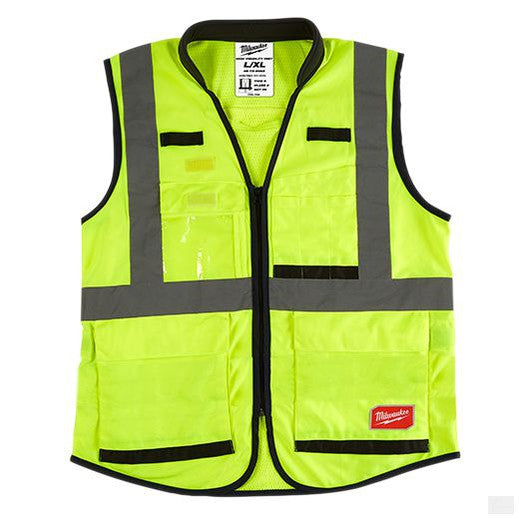 MILWAUKEE High Visibility Yellow Performance Safety Vest - L/XL (CSA) [48-73-5082]