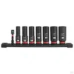 Milwaukee SHOCKWAVE Impact Duty 3/8 -inch Metric Deep Impact Rated Socket Set (8-Piece) [49-66-7021]