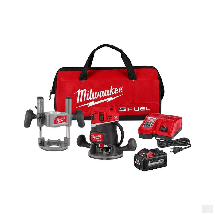 Milwaukee M18 FUEL 18 Volt Lithium-Ion Brushless Cordless 1/2 in. Router Kit (2838-21)