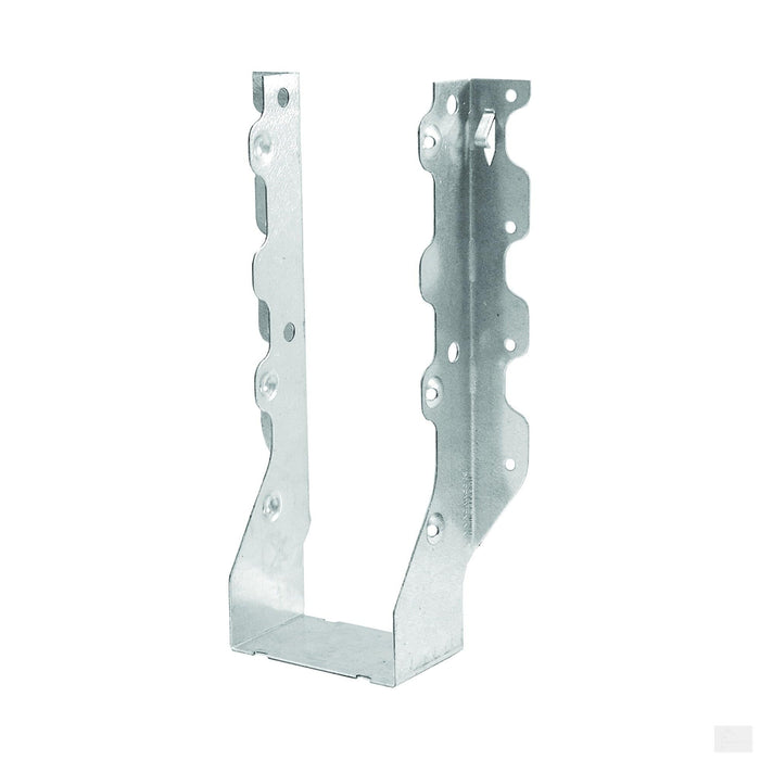 MiTek Slant Joist Hanger, 9-1/8 in H, 2 in D, 3-1/8 in W, 2 in L x 10 to 14 in H, Steel, Galvanized (JUS210-2)
