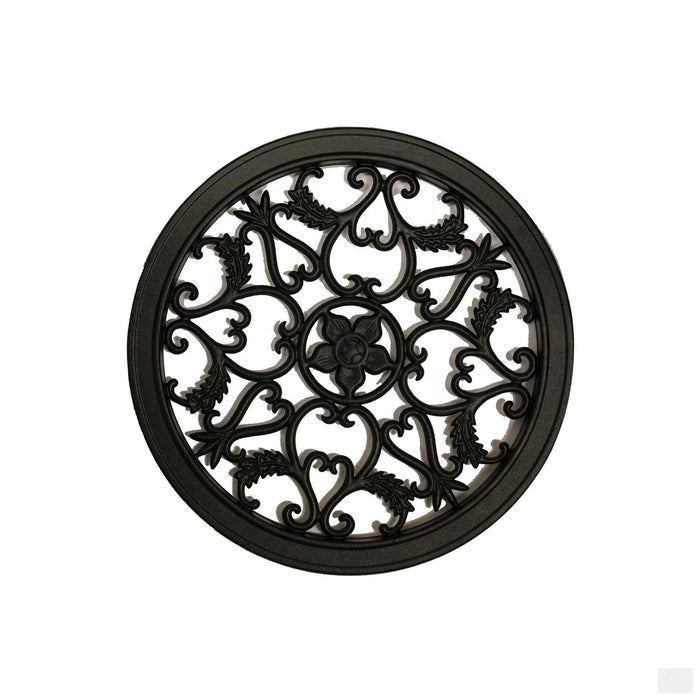Nuvo Iron Cast Aluminum Round Decorative Gate Fence Insert ACW55 - 15 in Diameter