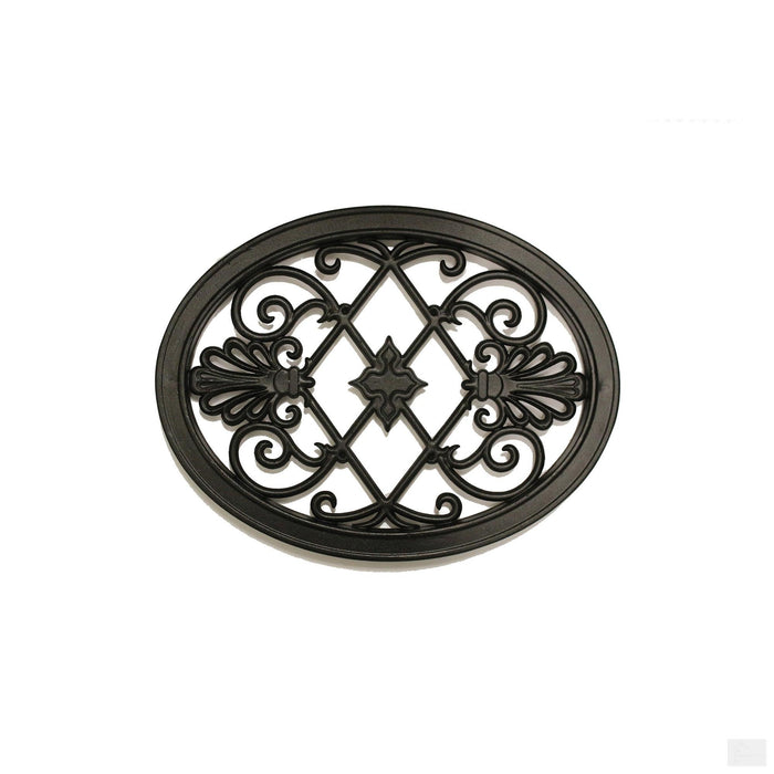 Nuvo Iron Cast Aluminum Oval Decorative Gate Fence Insert ACW56 - 13 in x 17 in