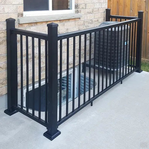 Nuvo Iron 8' Aluminum Deck Railing Kit 42in (Black) [BLSARK842D]