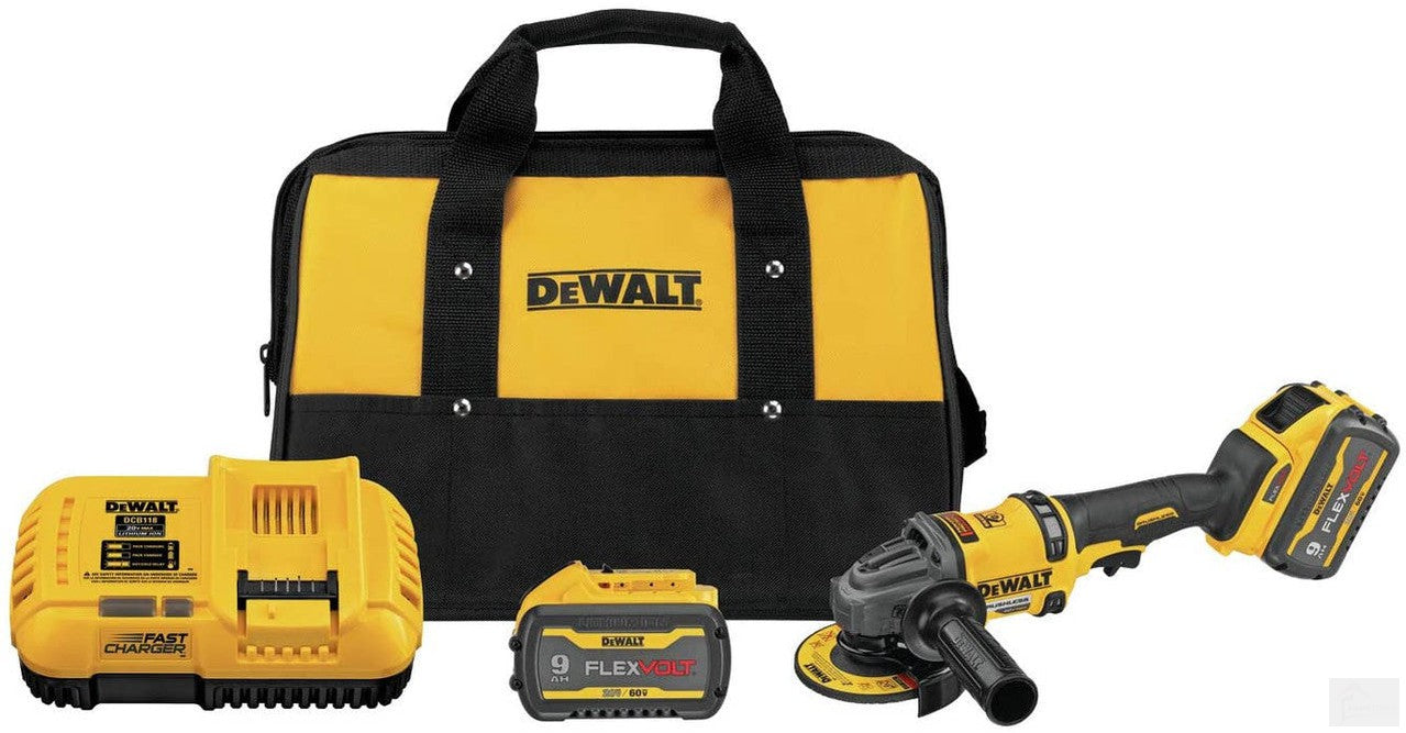 DEWALT Flexvolt 60V MAX Brushless 4-1/2" - 6" Grinder With Kickback Brake Kit DCG418X2