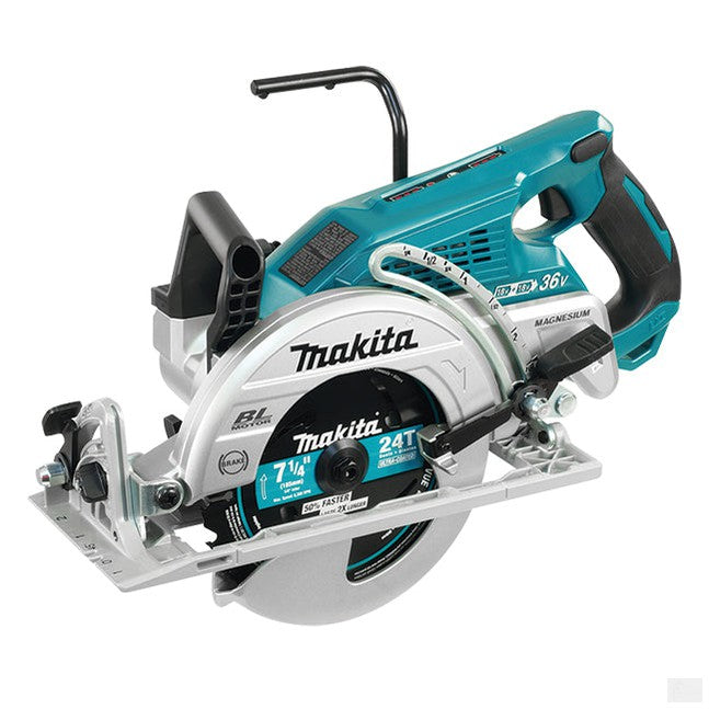 Makita 36V(18Vx2) LXT Brushless 7-1/4" Circular Saw, 5.0Ah x2 (DRS780PT2X)