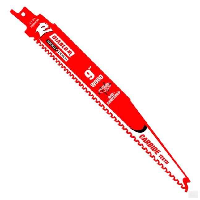Diablo 9” Carbide-Tipped Recip Saw Blade (DS0906VCWC)