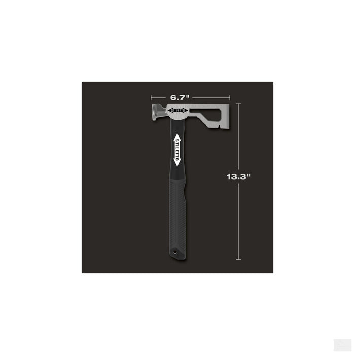 Stiletto 9 Oz. Titanium Drywall Hatchet, with 13.5" Fiberglass handle DRYAXE9-F