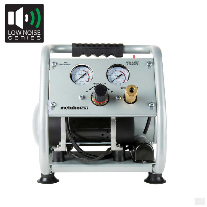 Metabo HPT Portable 1 Gallon Oil-Free Quiet Air Compressor [EC28M]