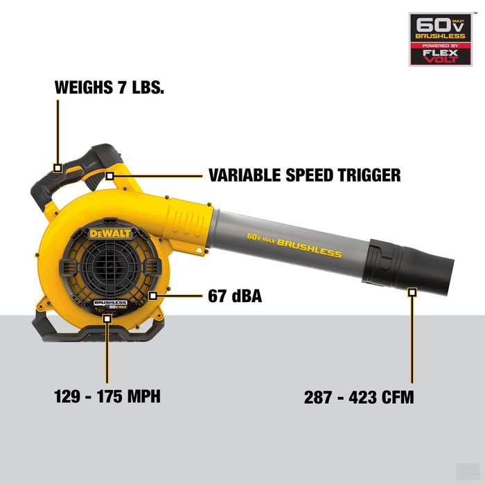 Dewalt FLEXVOLT® 60V MAX* Handheld Blower (Tool Only) {DCBL770B}
