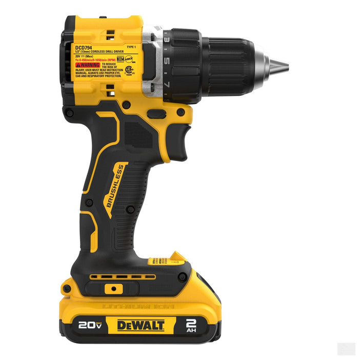 Dewalt ATOMIC COMPACT SERIES™ 20V MAX* Brushless Cordless 1/2 in. Drill/Driver (DCD794D1)