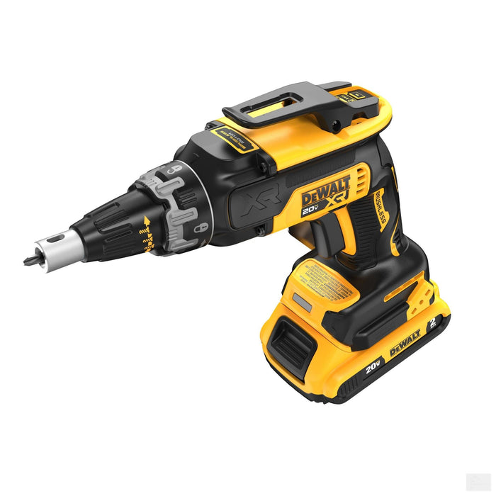 Dewalt 20V Max Drywall Screwgun with (2) 2Ah Batteries and Charger (DCF630D2)