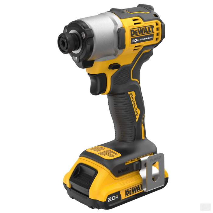 Dewalt 20V MAX* Brushless Cordless 1/4 in Impact Driver Kit (DCf840D1)