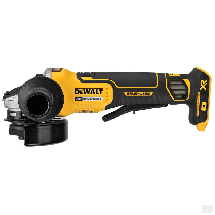 Dewalt 20V MAX XR Lithium-Ion Cordless Brushless 4-1/2-inch Paddle Switch Small Angle Grinder with Kickback Brake (Tool-Only) {DCG413B}
