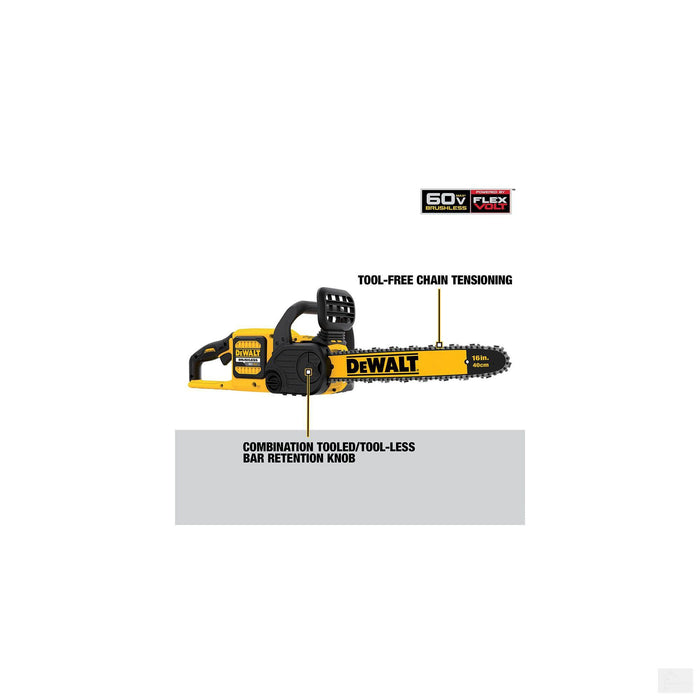 Dewalt 60V MAX* Chainsaw With Blower Combo Kit (DCKO667X1)