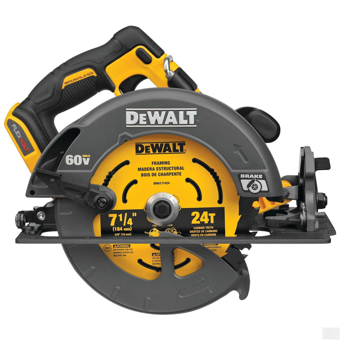 Dewalt FLEXVOLT® 60V MAX* Brushless 7-1/4 in. Cordless Circular Saw with Brake (Tool Only) {DCS578B}
