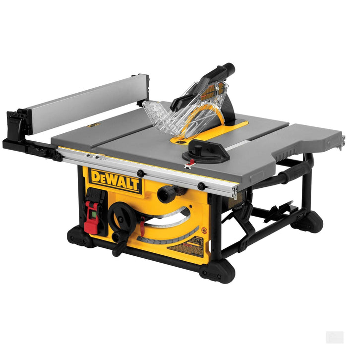 Dewalt 15 amp Corded 10-inch Portable Table Saw with Rolling Stand (DWE7491RS)