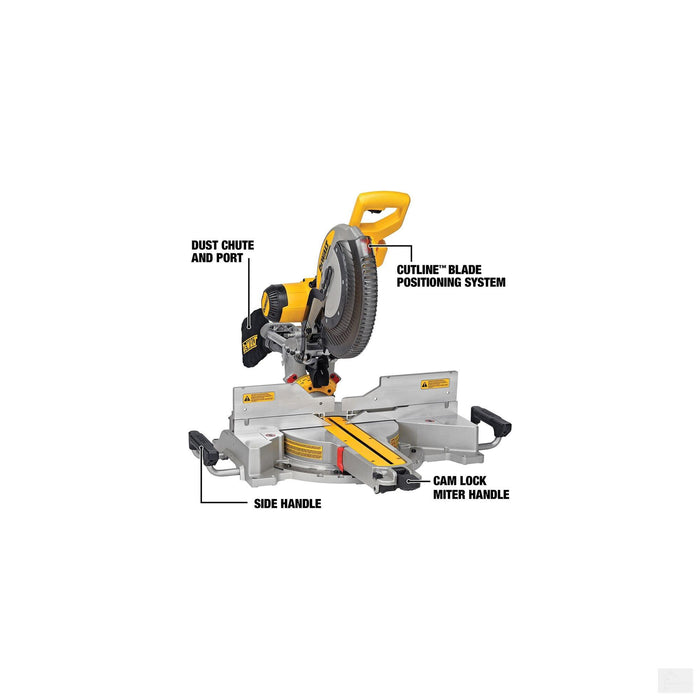 DEWALT 15 Amp Corded 12-inch Double Bevel Sliding Compound Miter Saw [DWS780]