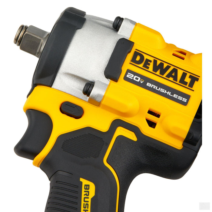 Dewalt 20V MAX ATOMIC Lithium-Ion Brushless Cordless 1/2" Impact Wrench with Hog Ring Anvil {Tool Only} (DCF921B)