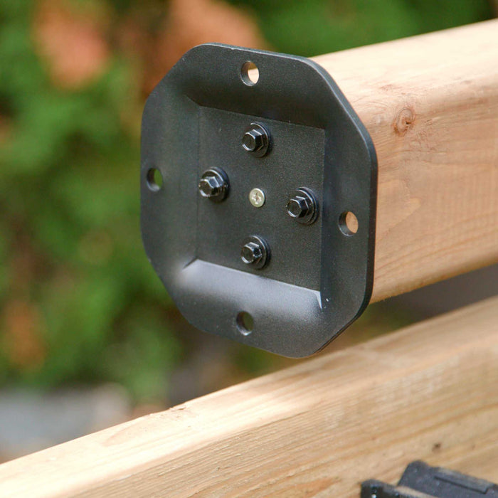 Nuvo Iron 4″ x 4″ Heavy Duty Wood Post Connector Plate