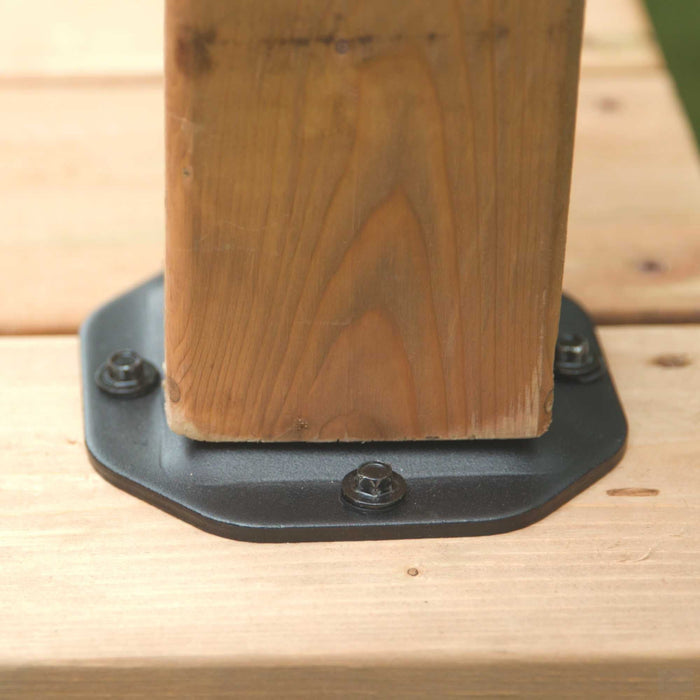 Nuvo Iron 4″ x 4″ Heavy Duty Wood Post Connector Plate