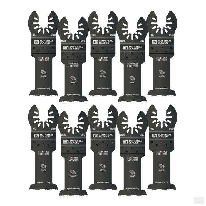 Imperial Blades One Fit 1-3/8in Speartooth Fast Cut Wood Blade, 10PC [IBOA200-10]