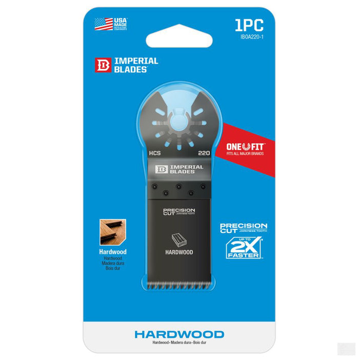 Imperial Blades One Fit 1-1/4in Japanese Tooth Hardwood Blade, 1PC [IBOA220-1]