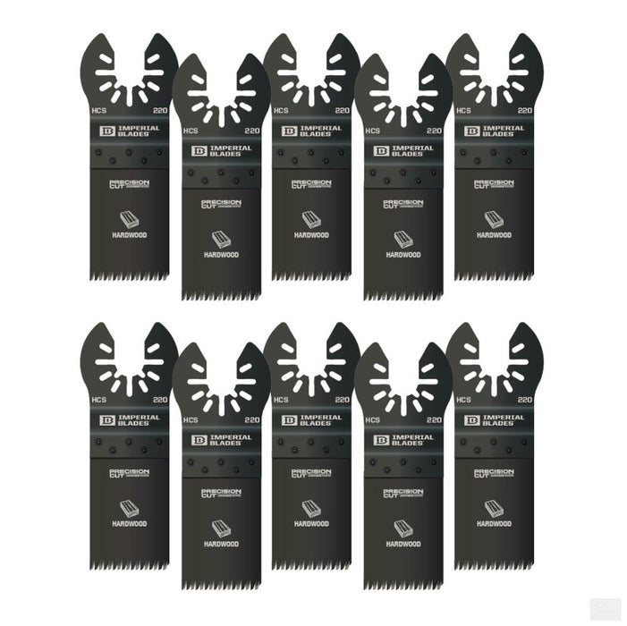 Imperial Blades One Fit 1-1/4in Japanese Tooth Hardwood Blade, 10PC [IBOA220-10]