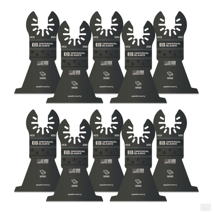 Imperial Blades One Fit 2-1/2in Speartooth Fast Cut Wood Blade, 10PC [IBOA250-10]